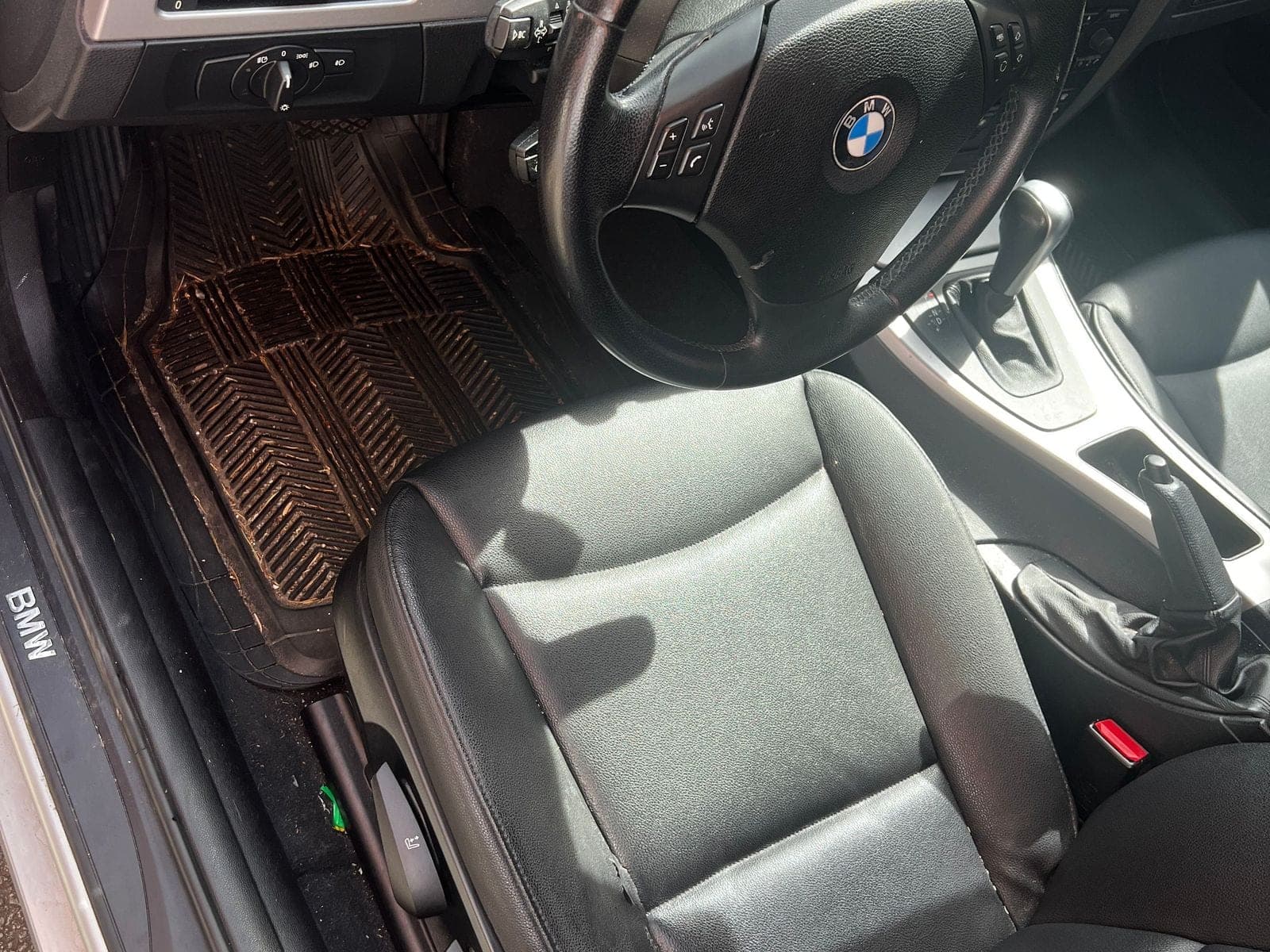 Sedan interior before detailing